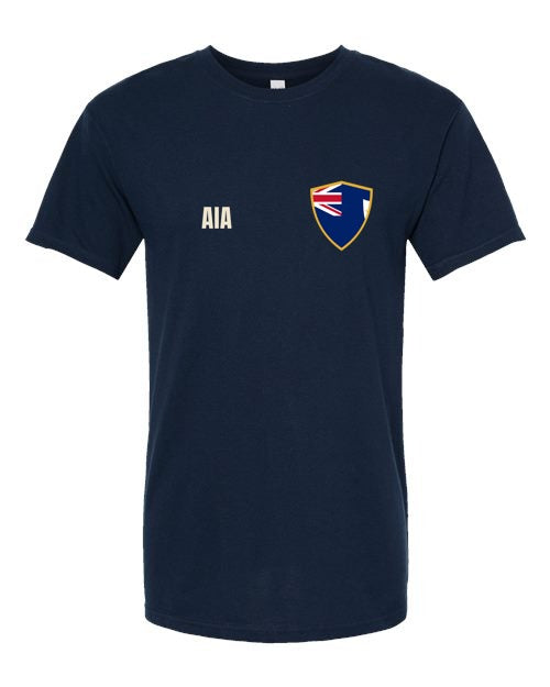 Anguilla Soccer Tee — Retro National Crest | NYC Factory