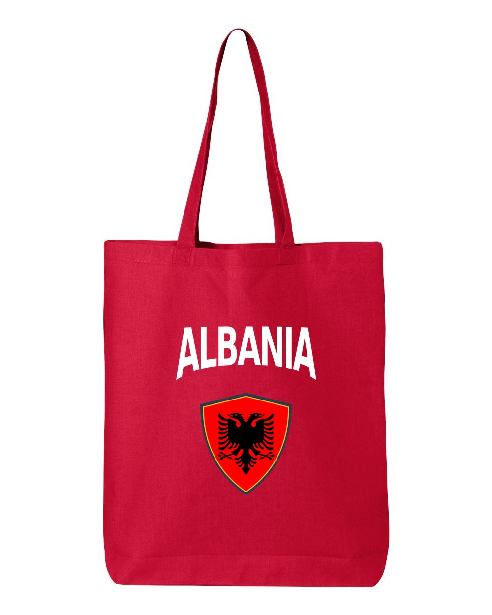 Albania Soccer Tote Bag — Arched National Crest | NYC Factory