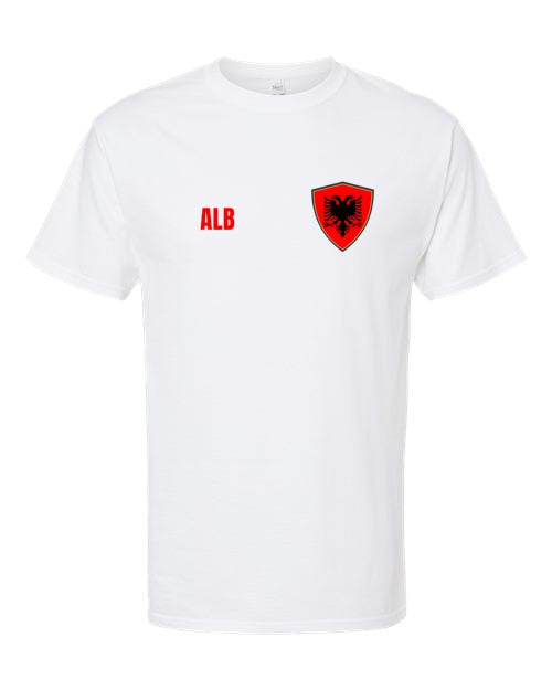 Albania Soccer Tee — Retro National Crest | NYC Factory