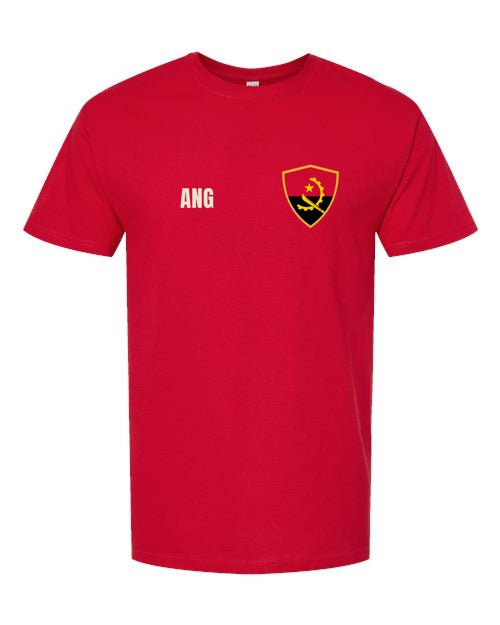 Angola Soccer Tee — Retro National Crest | NYC Factory