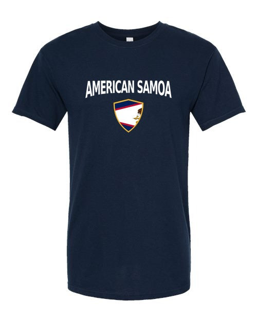 American Samoa Arched Crest Soccer Tee — NYC Factory