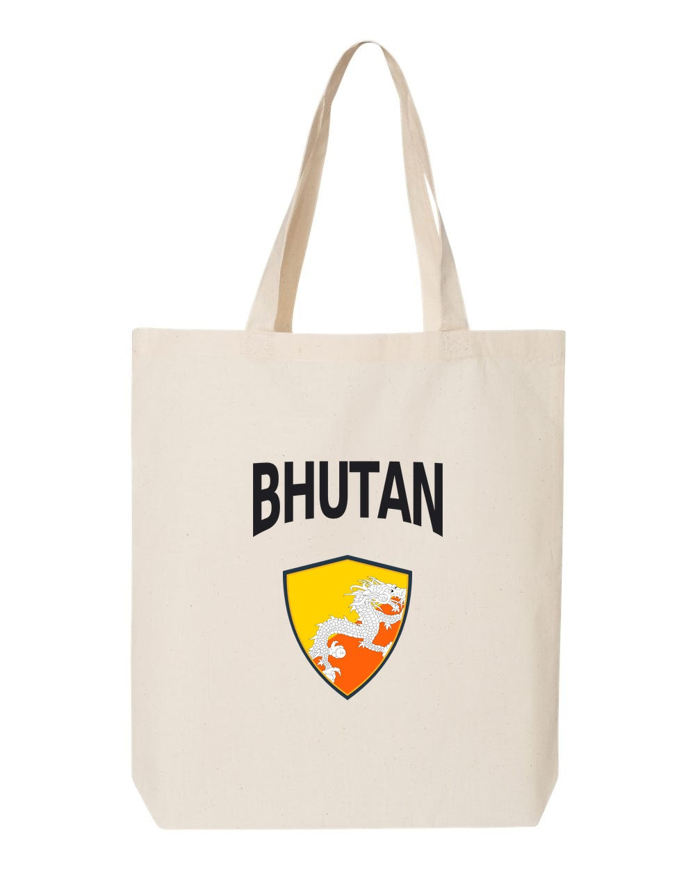 Bhutan Soccer Tote Bag — Arched National Crest | NYC Factory