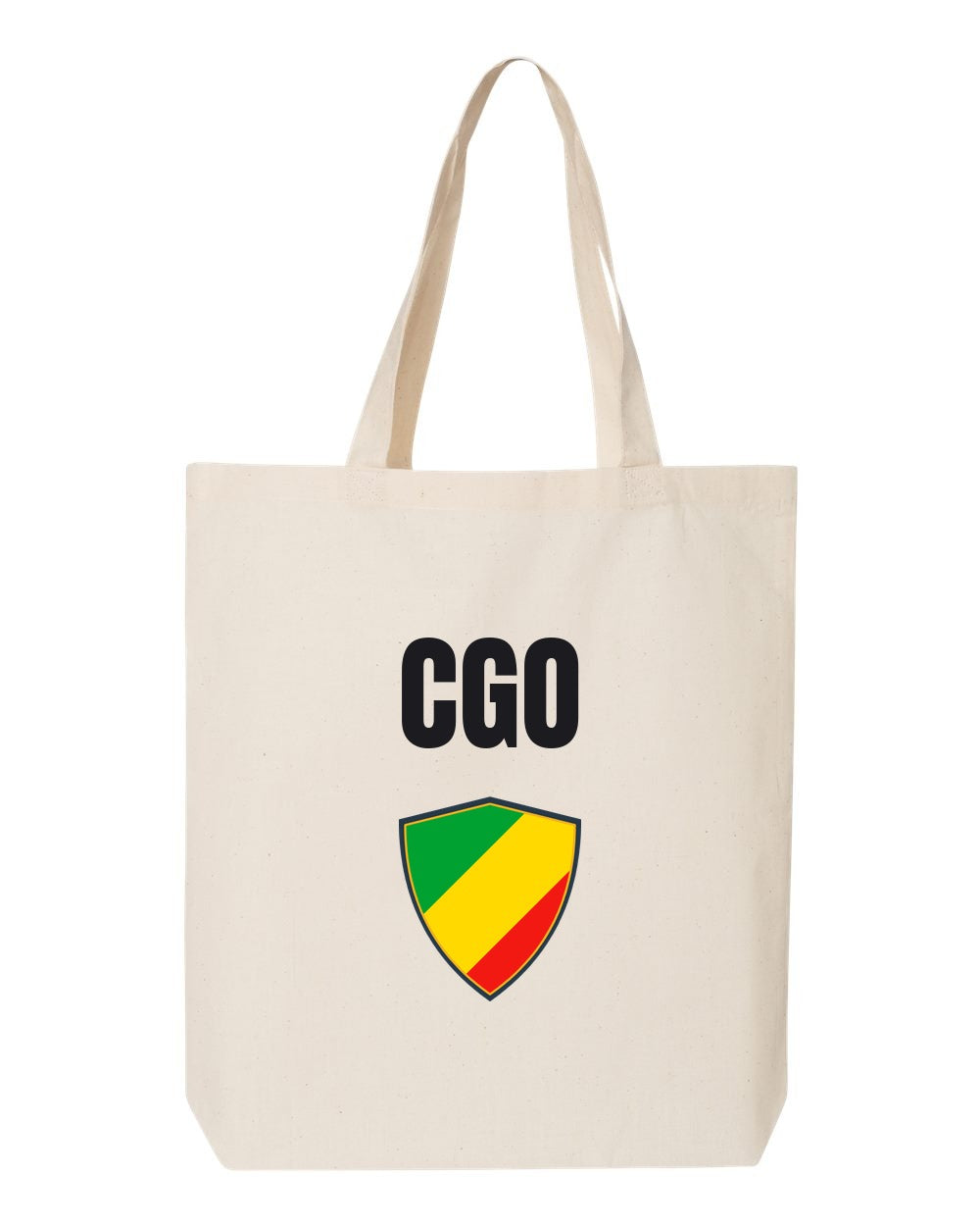 Republic Of The Congo Soccer Tote Bag — National Crest Badge | NYC Factory