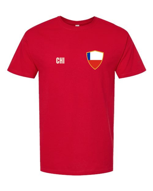 Chile Soccer Tee — Retro National Crest | NYC Factory