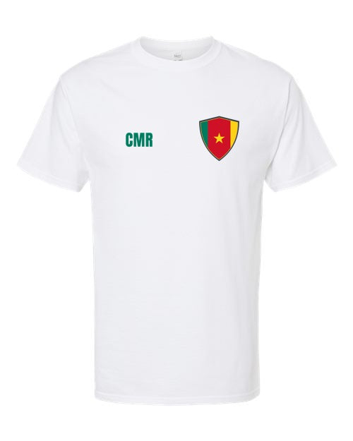 Cameroon Soccer Tee — Retro National Crest | NYC Factory