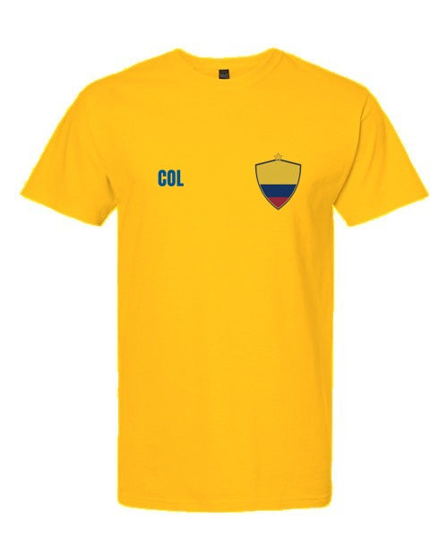 Colombia Soccer Tee 2026 - Gold