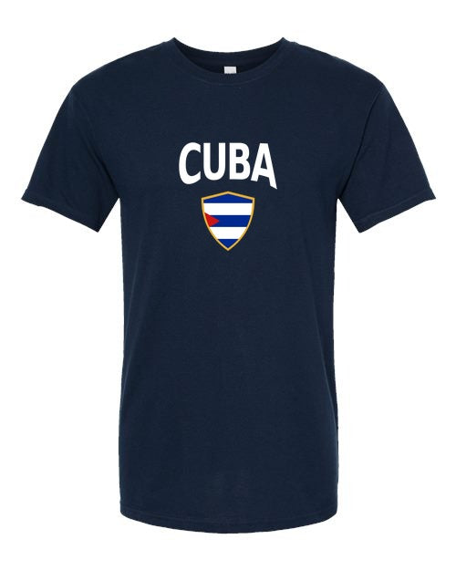 Cuba Arched Crest Soccer Tee — NYC Factory