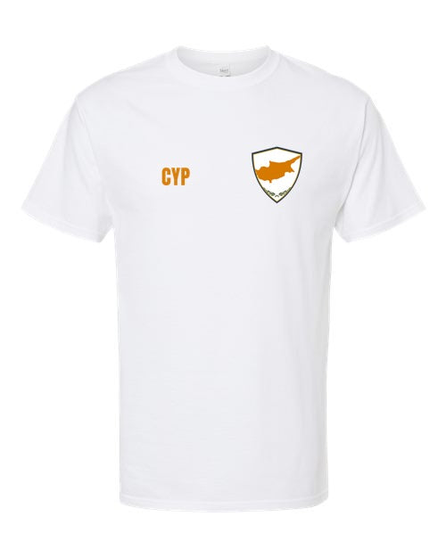 Cyprus Soccer Tee — Retro National Crest | NYC Factory