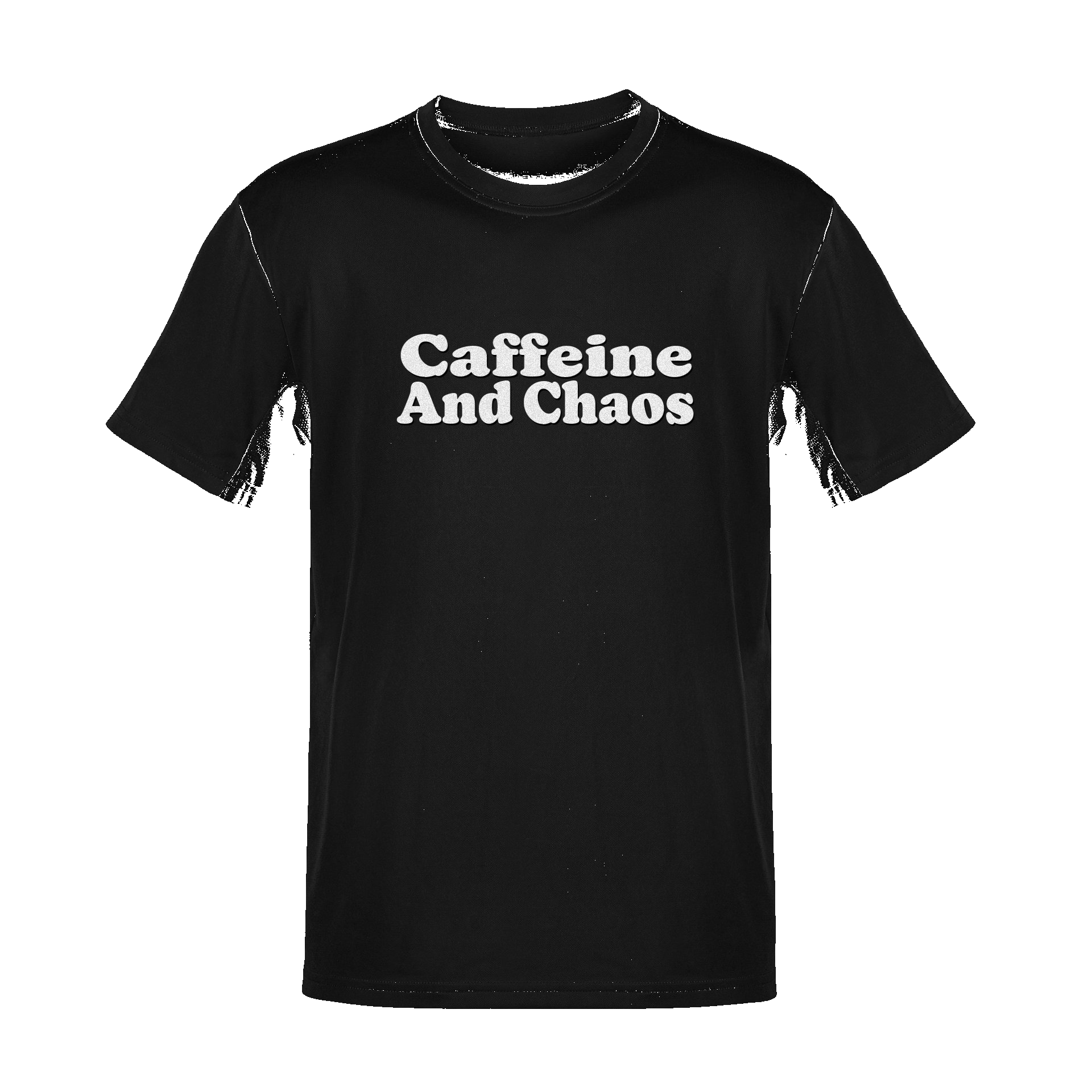 Unisex Caffeine And Chaos Soft Cotton Tee