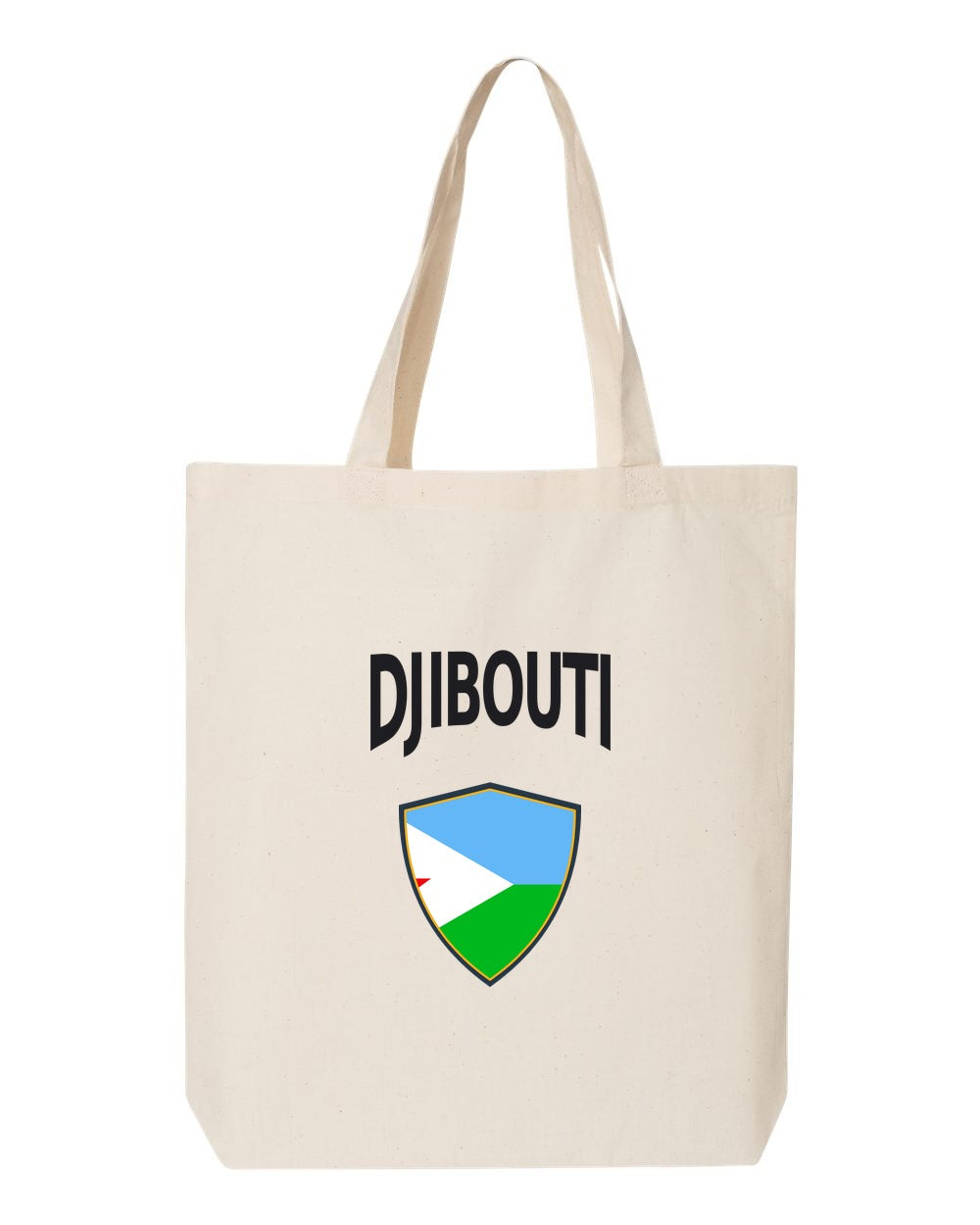 Djibouti Soccer Tote Bag — Arched National Crest | NYC Factory