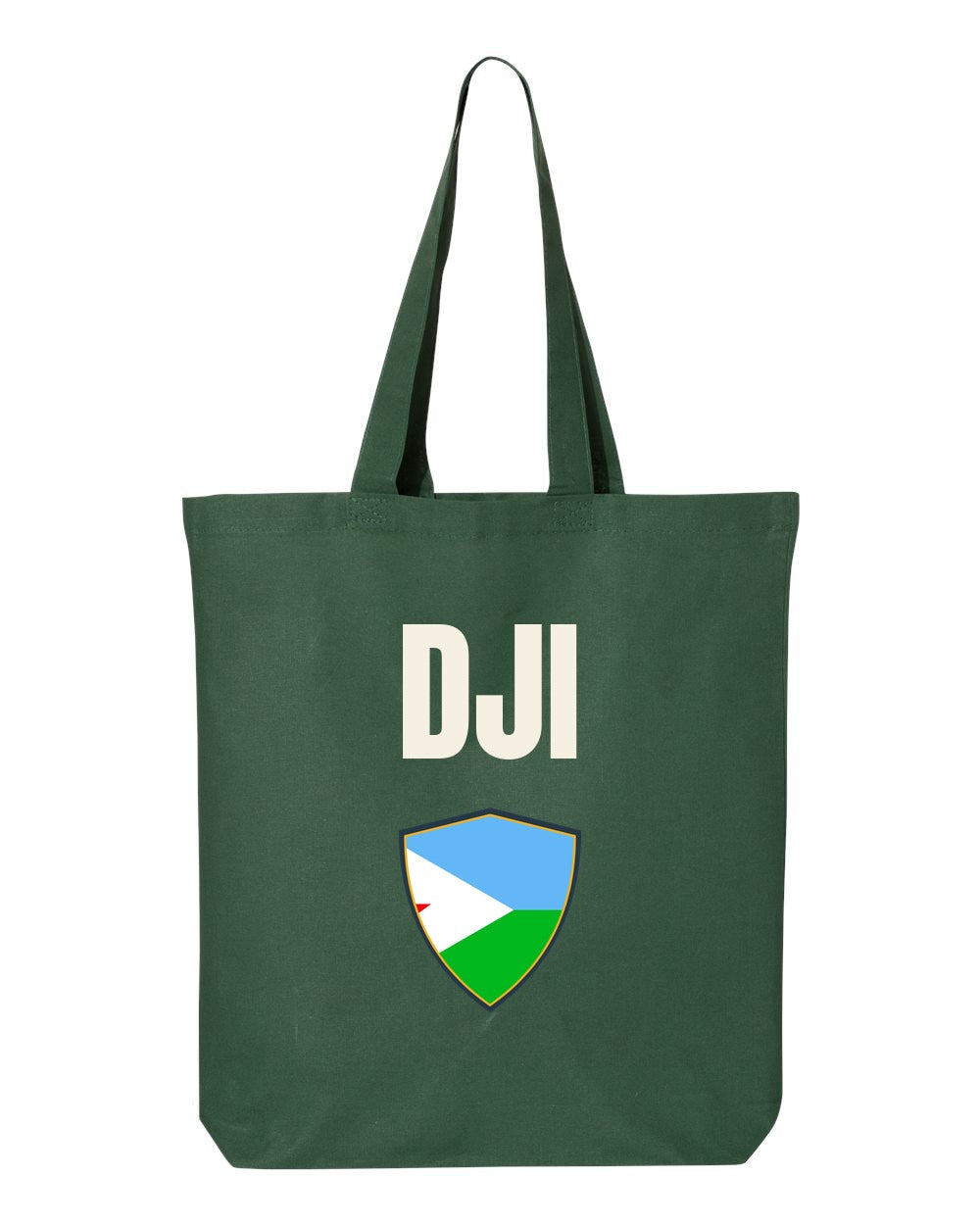 Djibouti Soccer Tote Bag — National Crest Badge | NYC Factory
