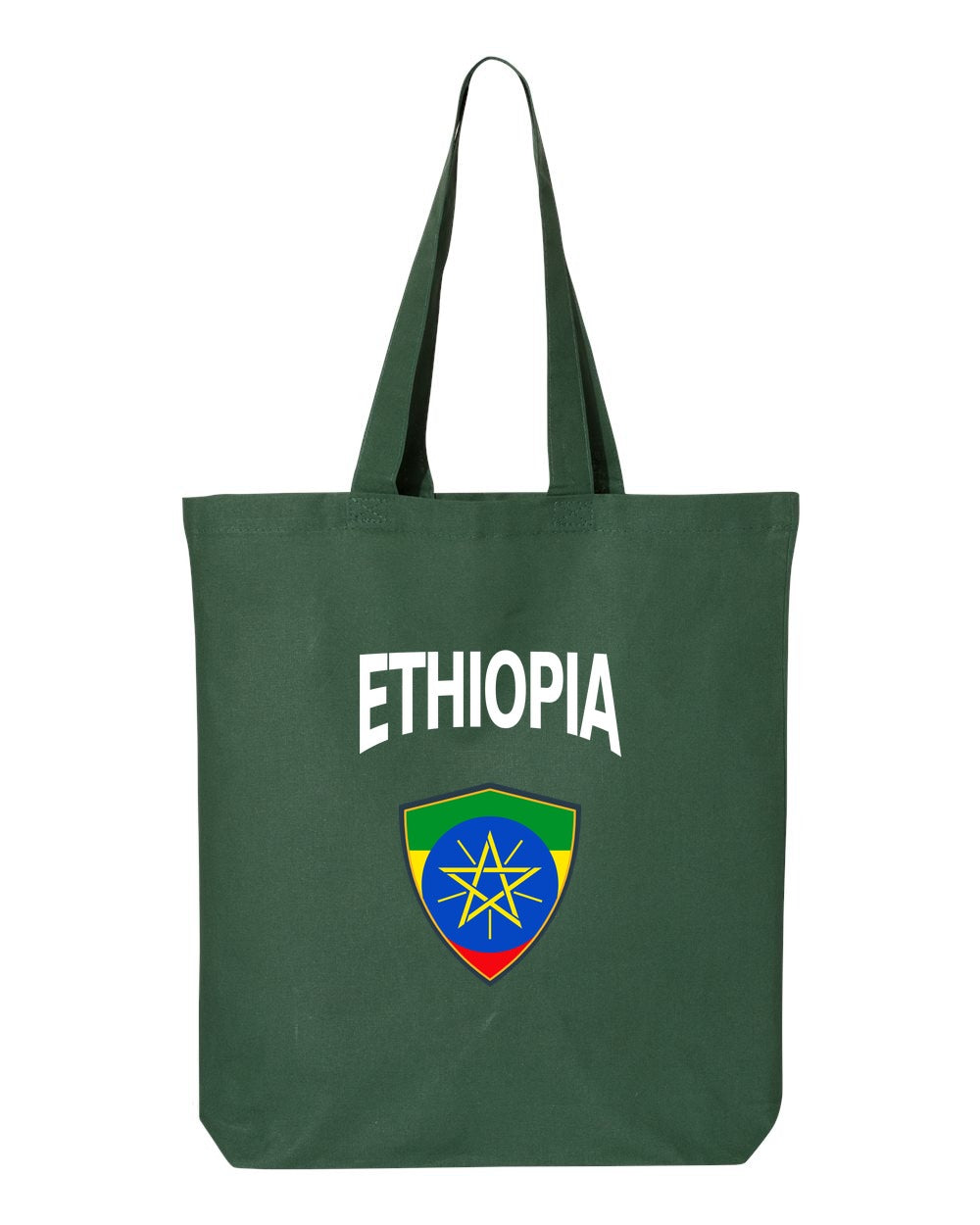 Ethiopia Soccer Tote Bag — Arched National Crest | NYC Factory