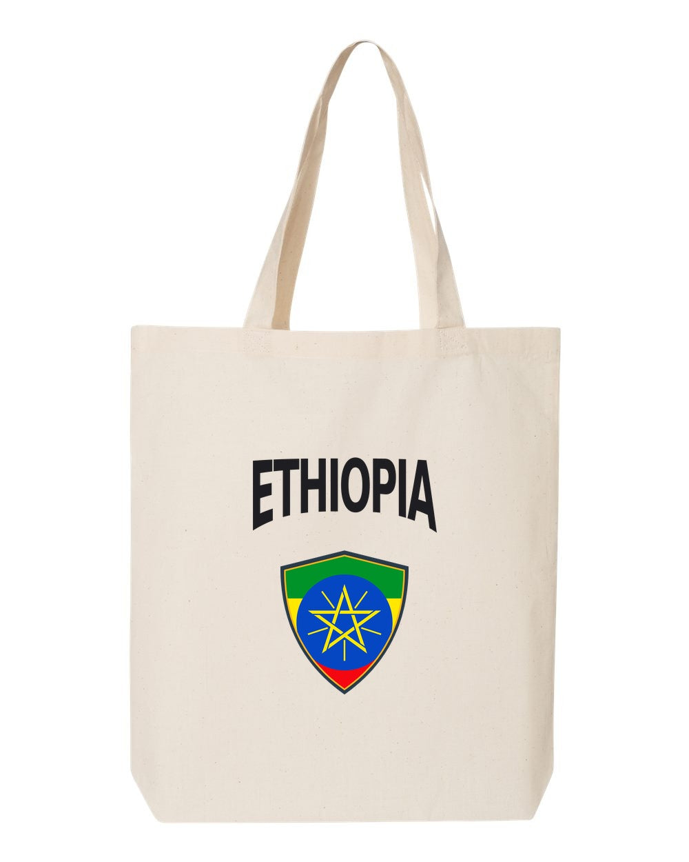 Ethiopia Soccer Tote Bag — Arched National Crest | NYC Factory