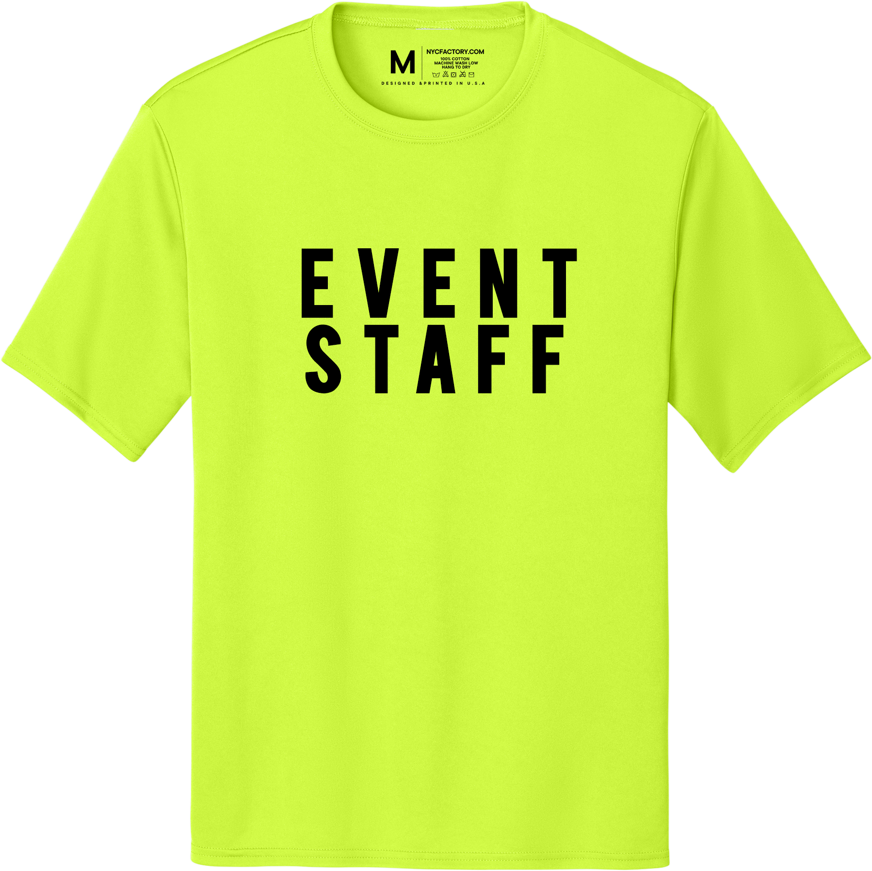 Professional Men’s Staff Tee | Double-Sided High-Visibility Print