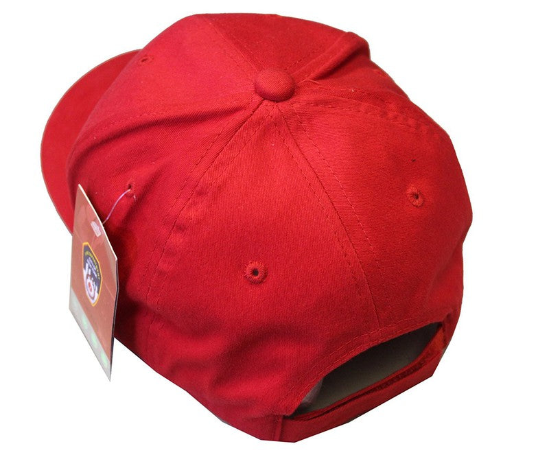FDNY Baseball Hat Police Badge Fire Department Of New York City Red & Gold On...