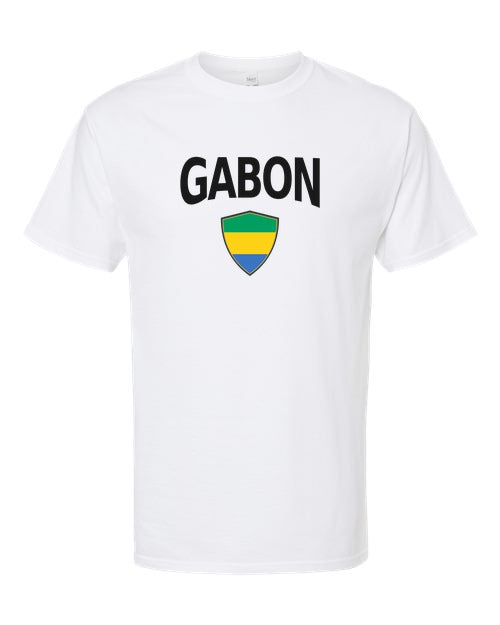 Gabon Arched Crest Soccer Tee — NYC Factory