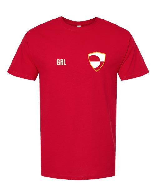 Greenland Soccer Tee — Retro National Crest | NYC Factory