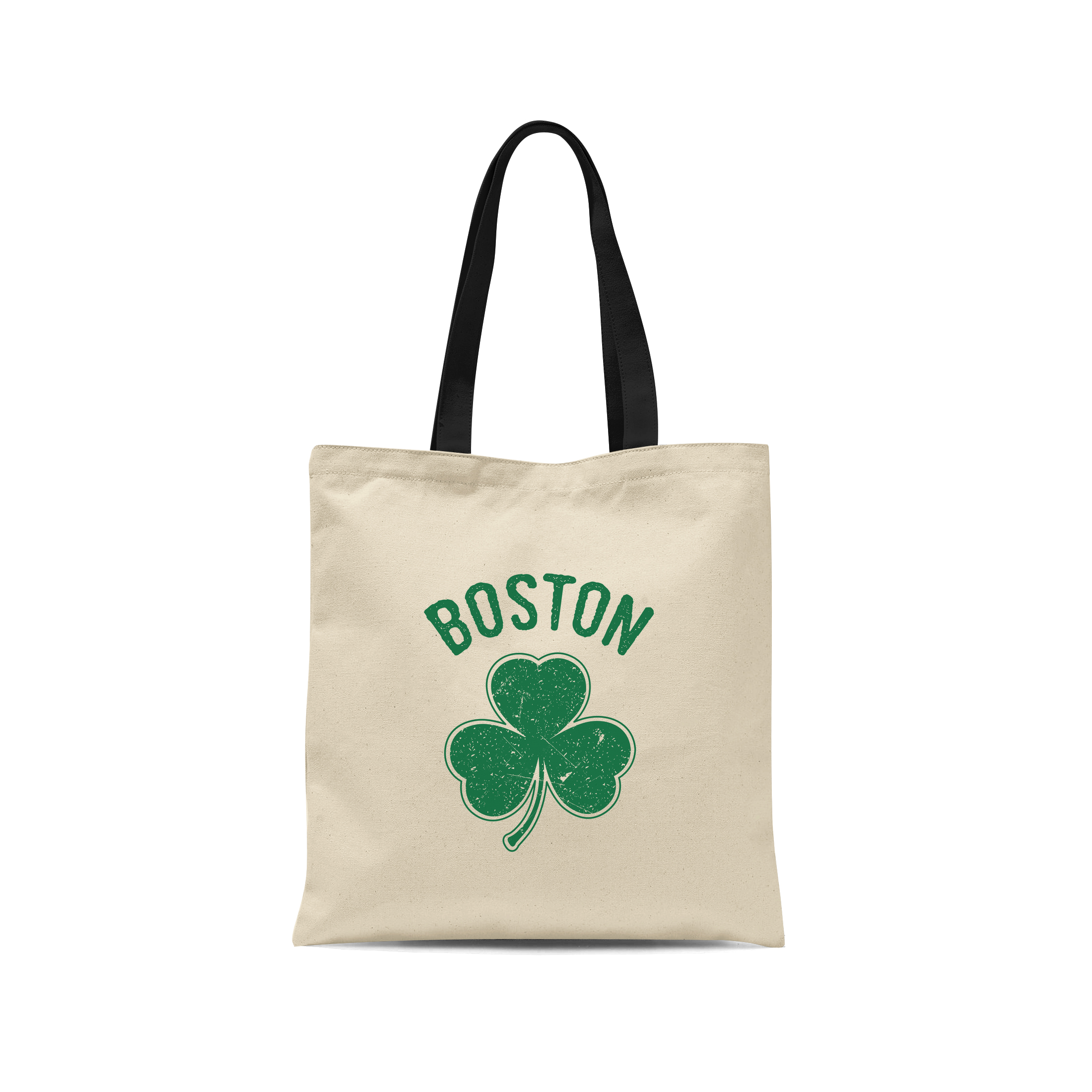 Irish Boston Shamrock Design Tote Bags Design
