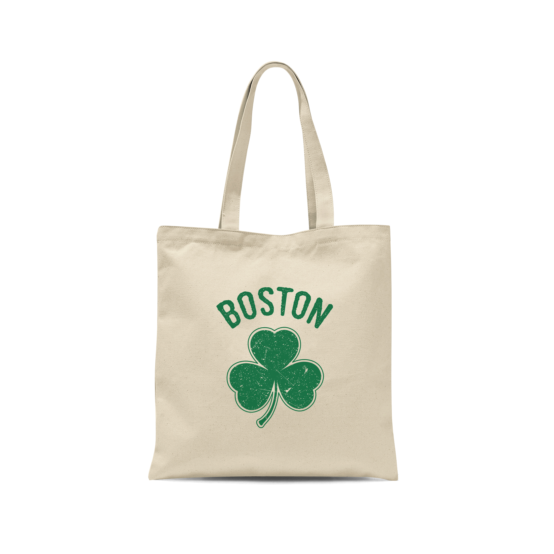 Irish Boston Shamrock Design Tote Bags Design