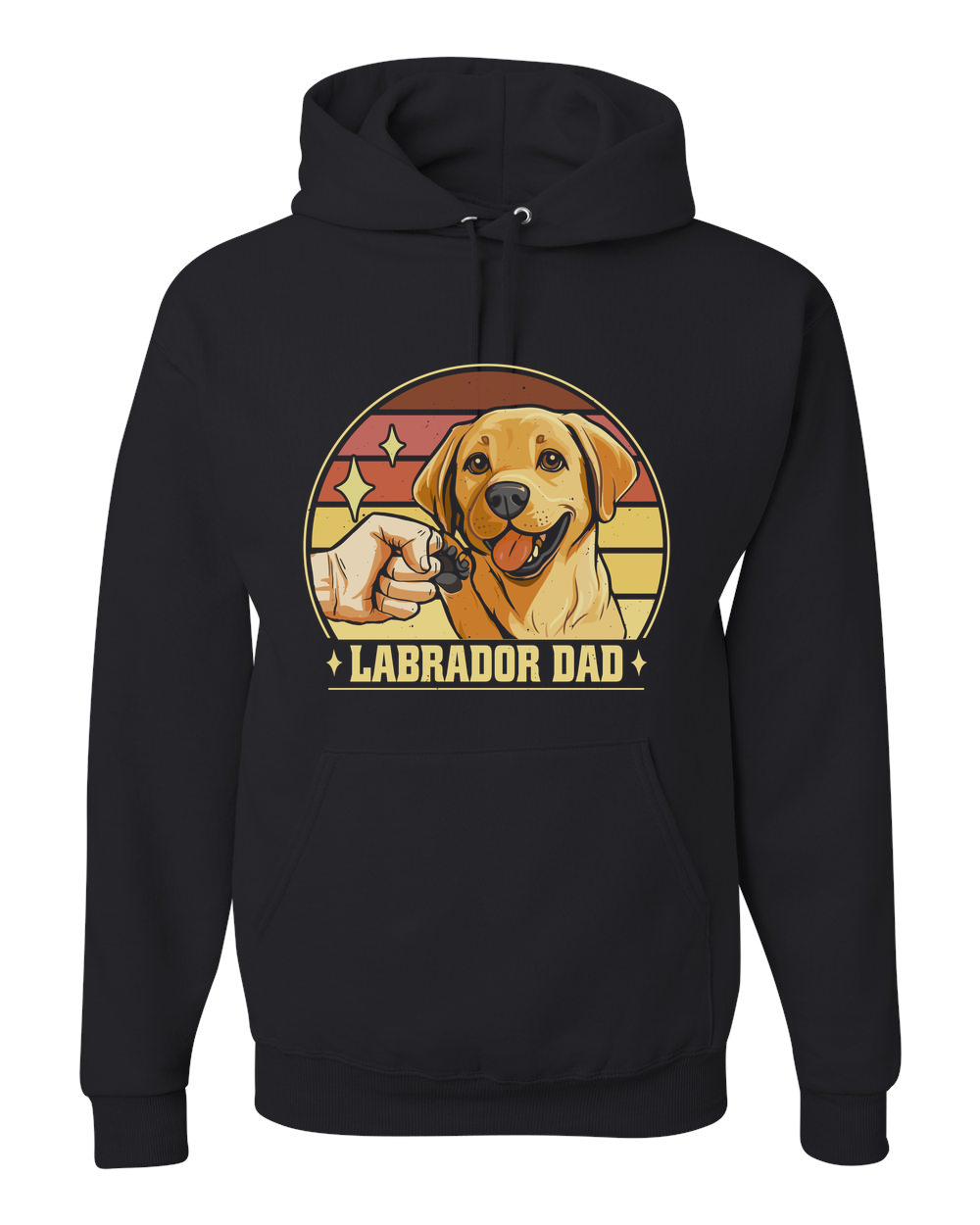 Labrador Dad Dog Father Design Custom Hoodie