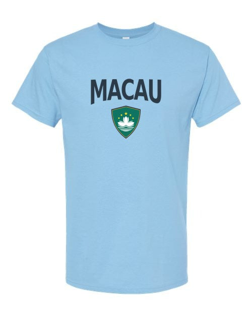 Macau Arched Crest Soccer Tee — NYC Factory