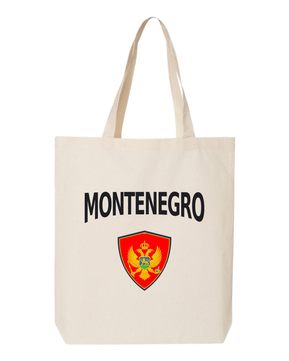 Montenegro Soccer Tote Bag — Arched National Crest | NYC Factory