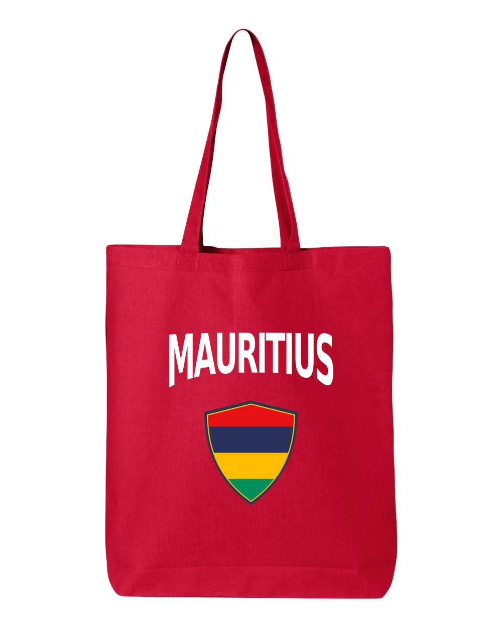 Mauritius Soccer Tote Bag — Arched National Crest | NYC Factory