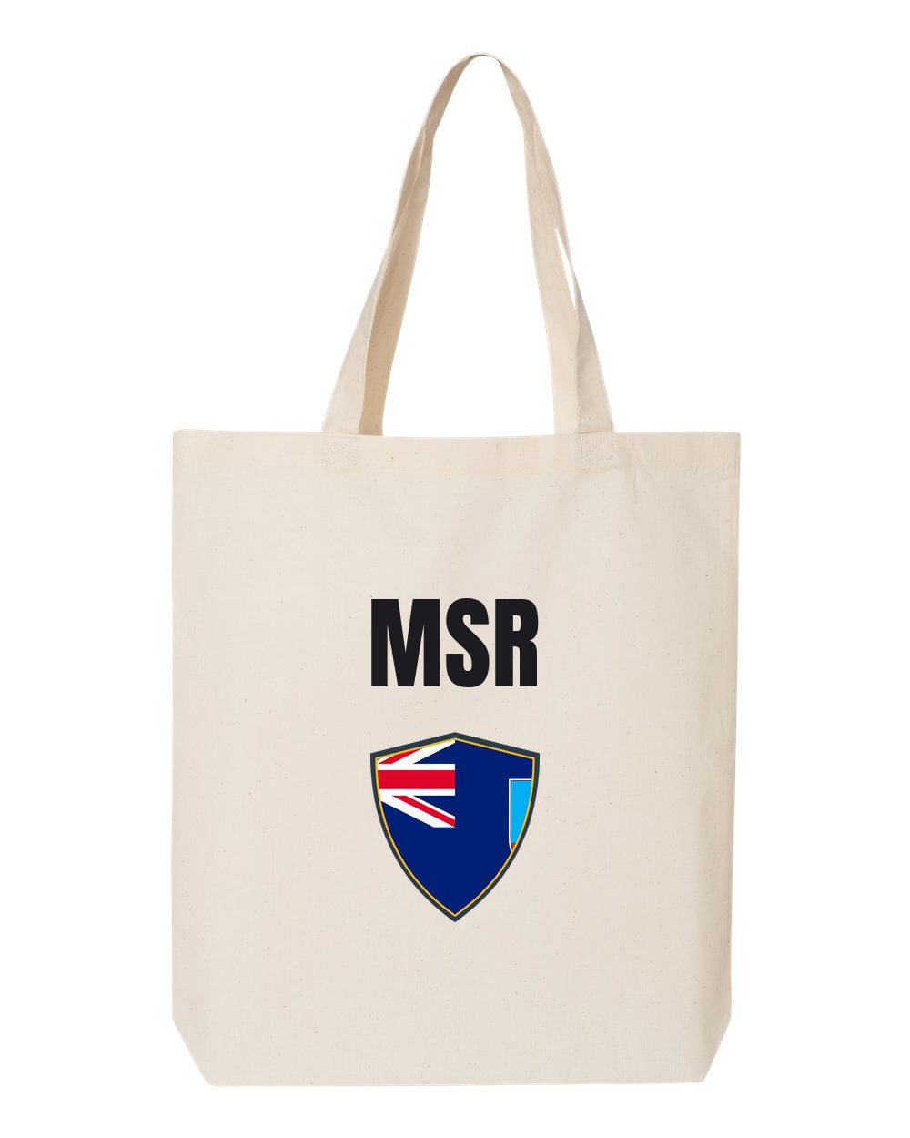 Montserrat Soccer Tote Bag — National Crest Badge | NYC Factory