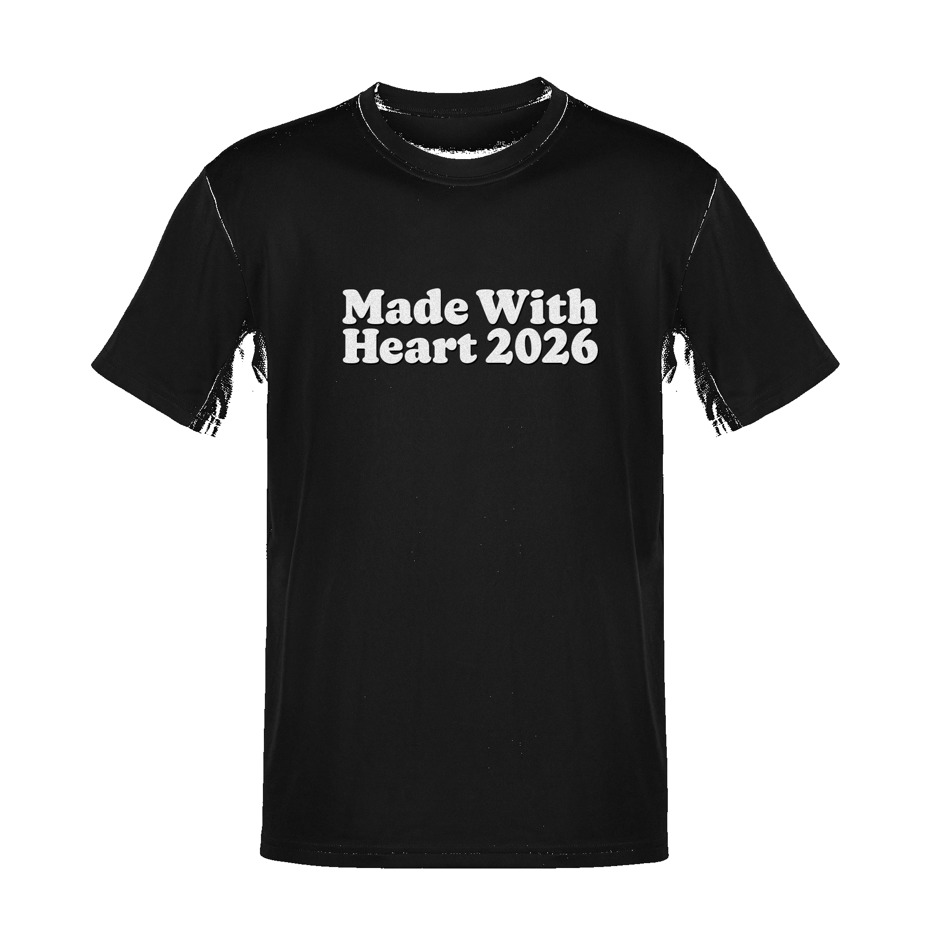 Unisex Made With Heart 2026 Soft Cotton Tee - NYC Factory