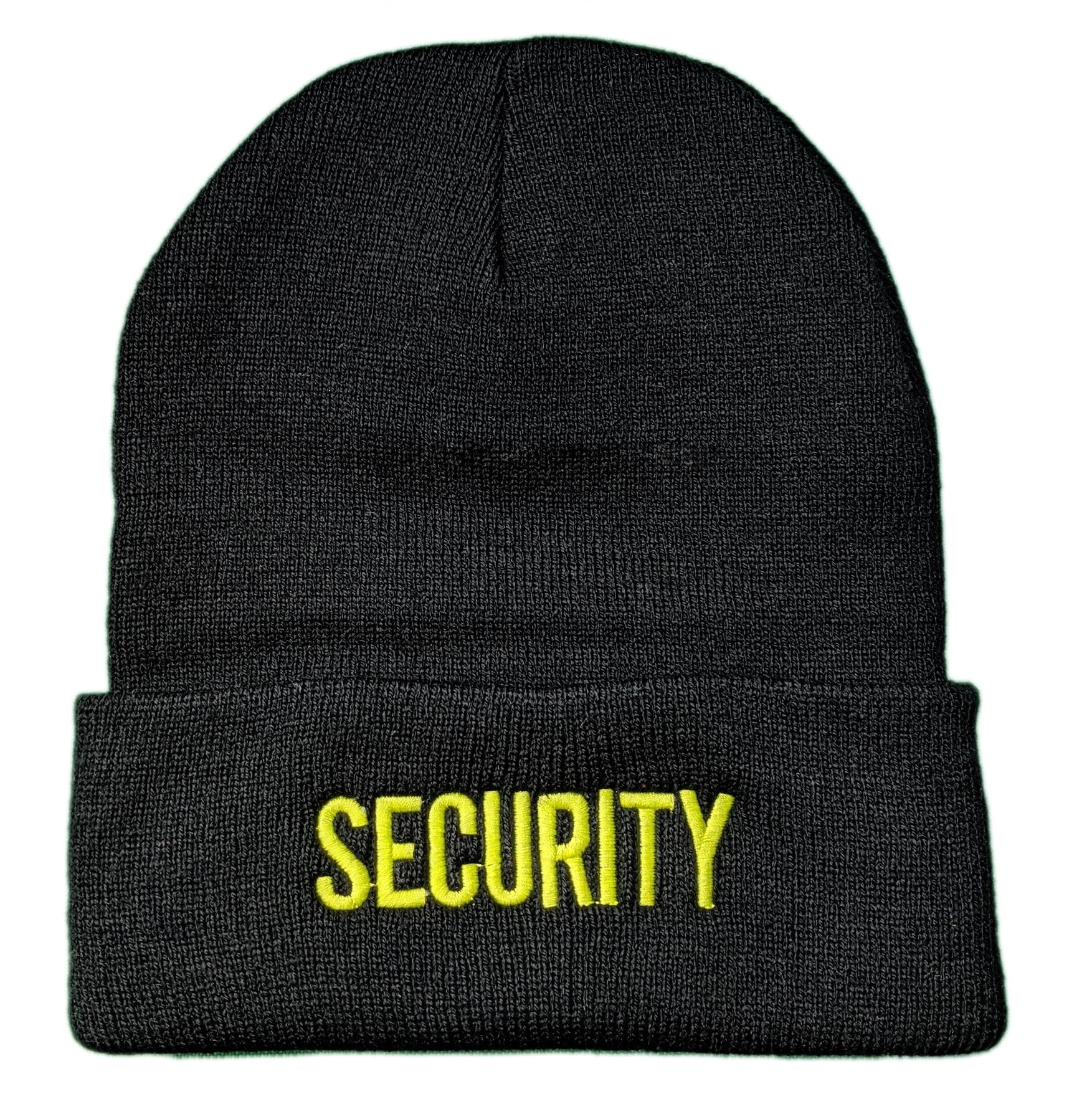 Bonnet de securite en tricot pour homme Bonnet d hiver brode USA noir neon