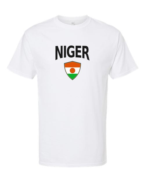 Niger Arched Crest Soccer Tee — NYC Factory