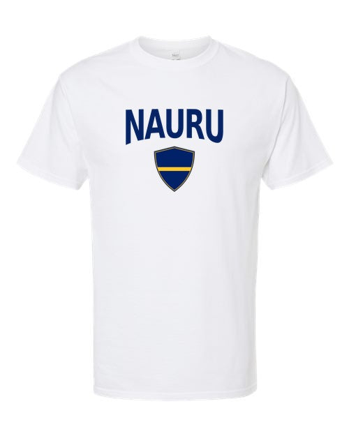 Nauru Arched Crest Soccer Tee — NYC Factory