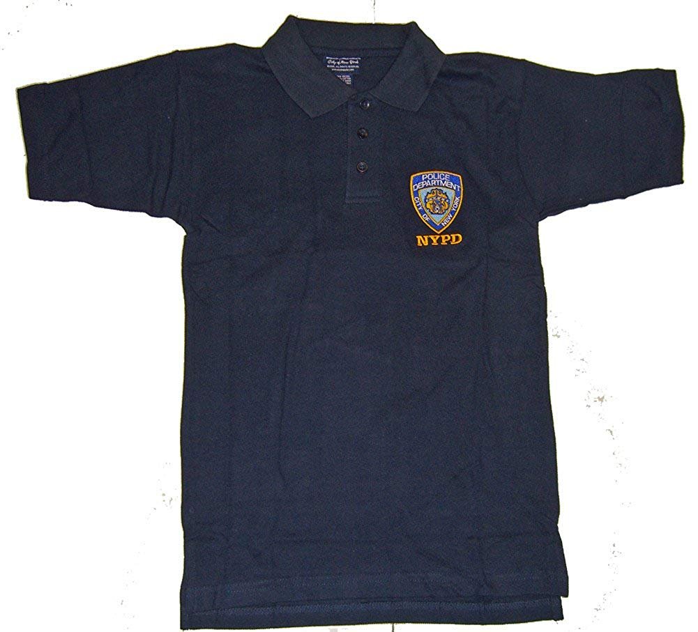 NYPD Polo Shirt Navy with Official Badge