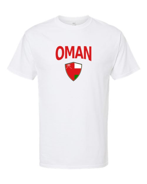 Oman Arched Crest Soccer Tee — NYC Factory