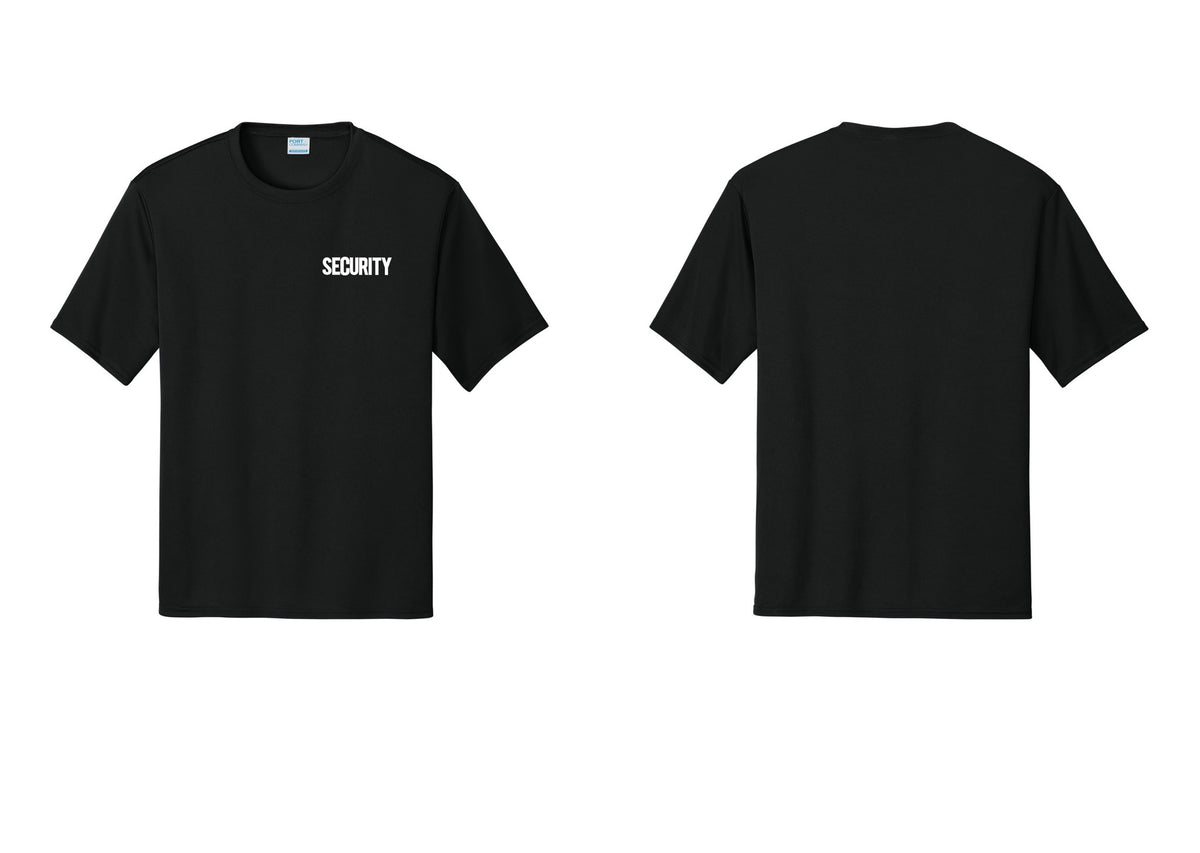 NYC Factory Men's Security Performance T-Shirt - Chest Only - Black