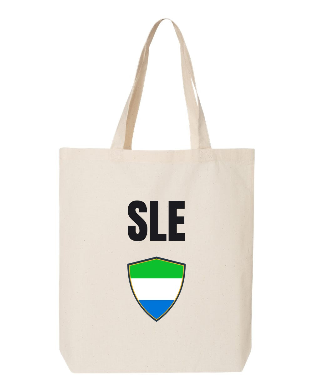 Sierra Leone Soccer Tote Bag — National Crest Badge | NYC Factory