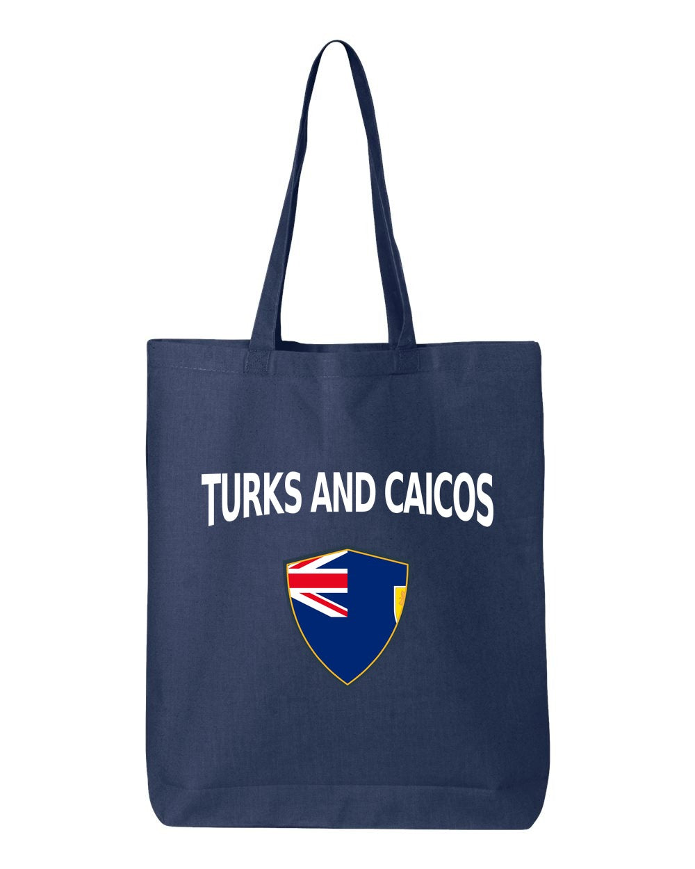 Turks And Caicos Soccer Tote Bag — Arched National Crest | NYC Factory