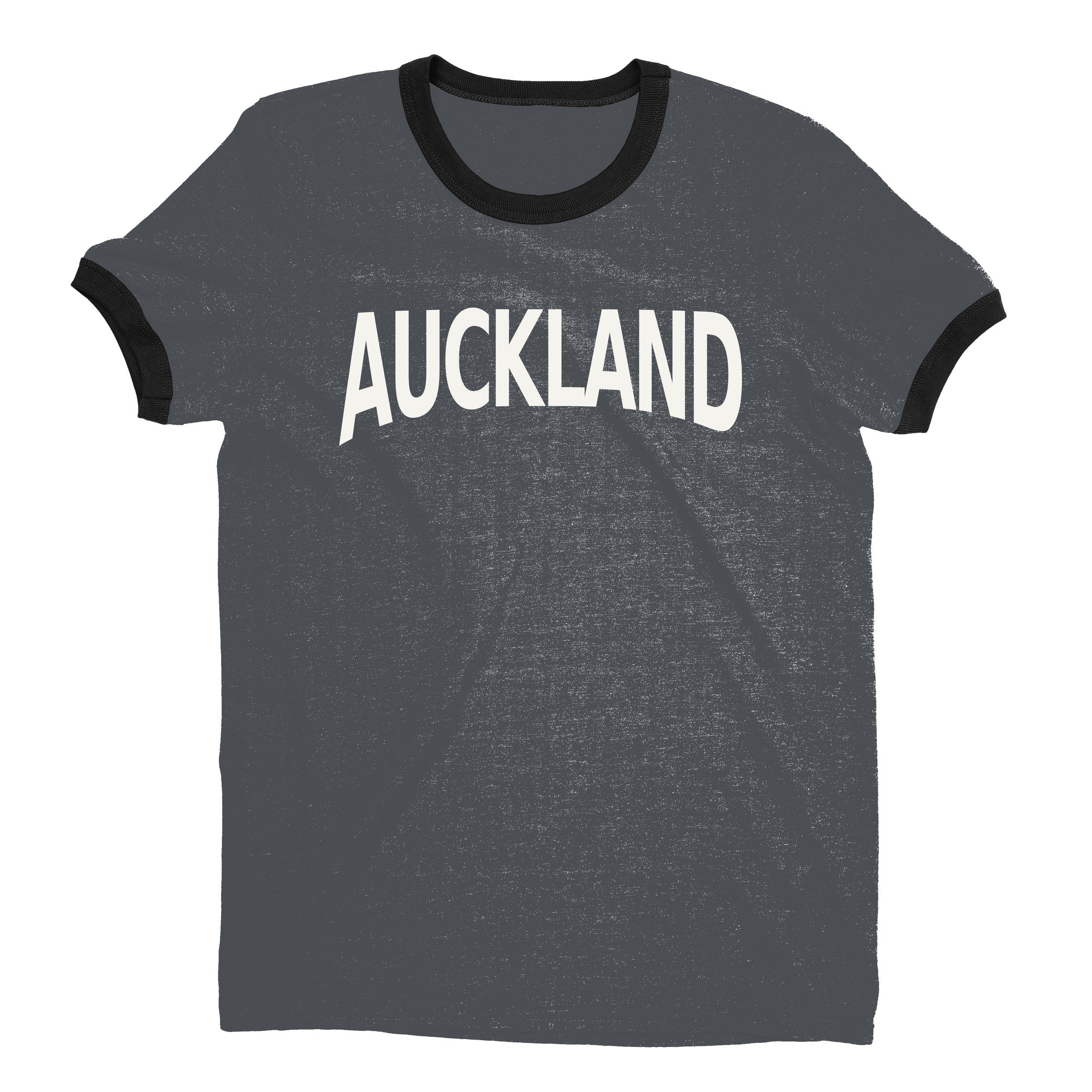 Auckland Ringer Tee — Dark Heather
