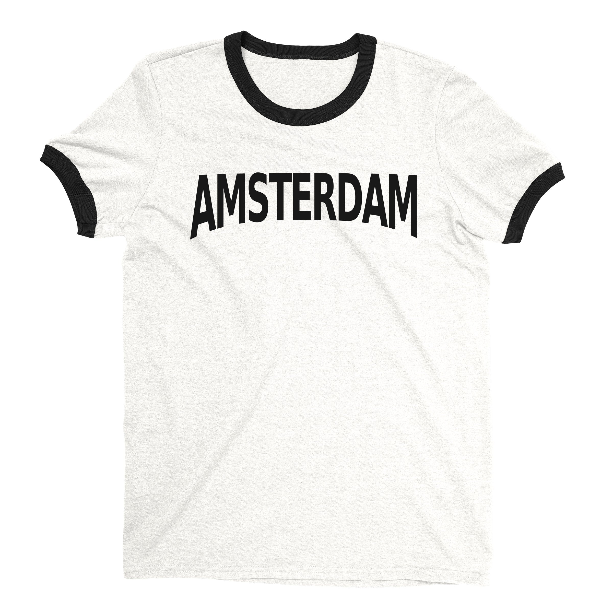 Amsterdam Ringer Tee — White