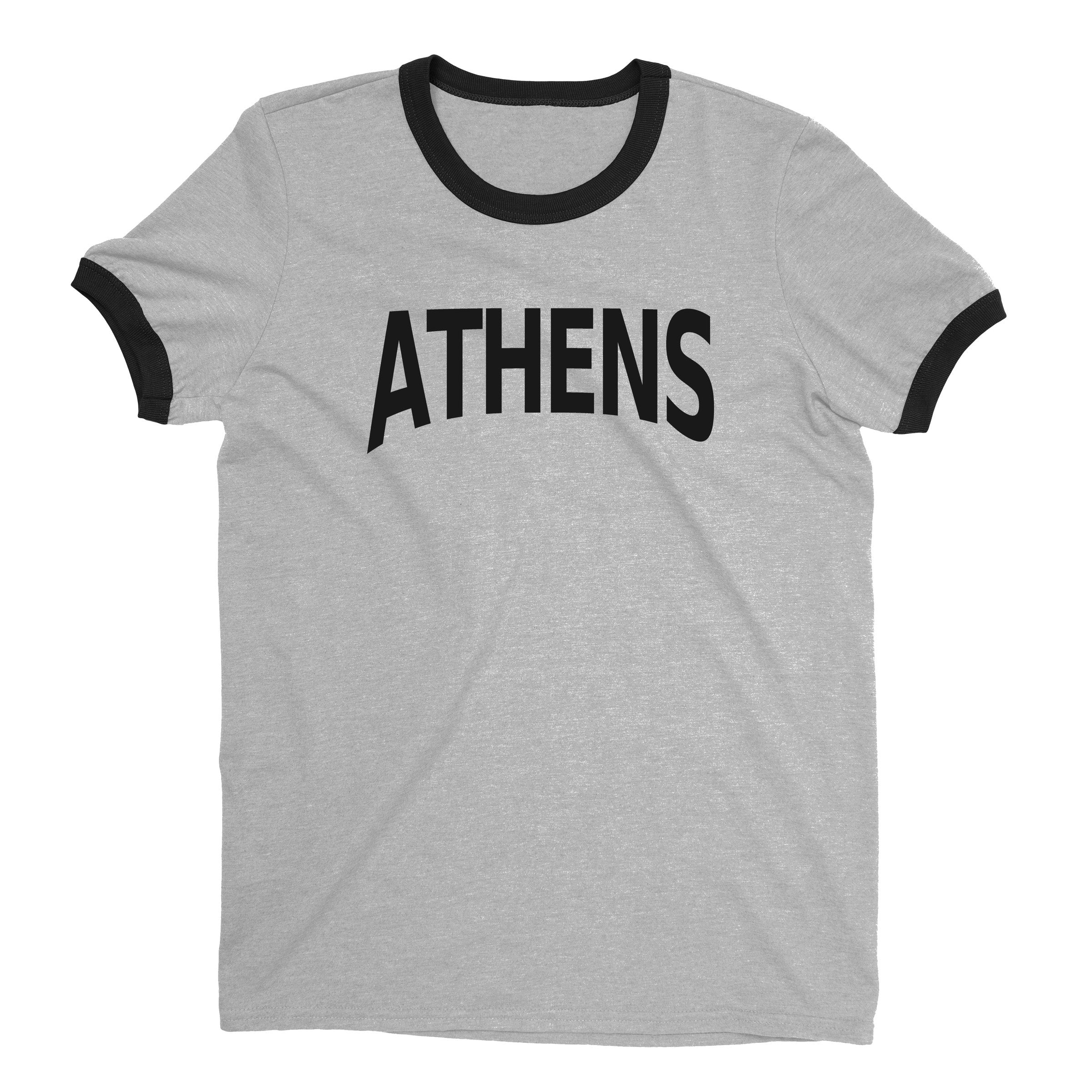Athens Ringer Tee — Heather Gray