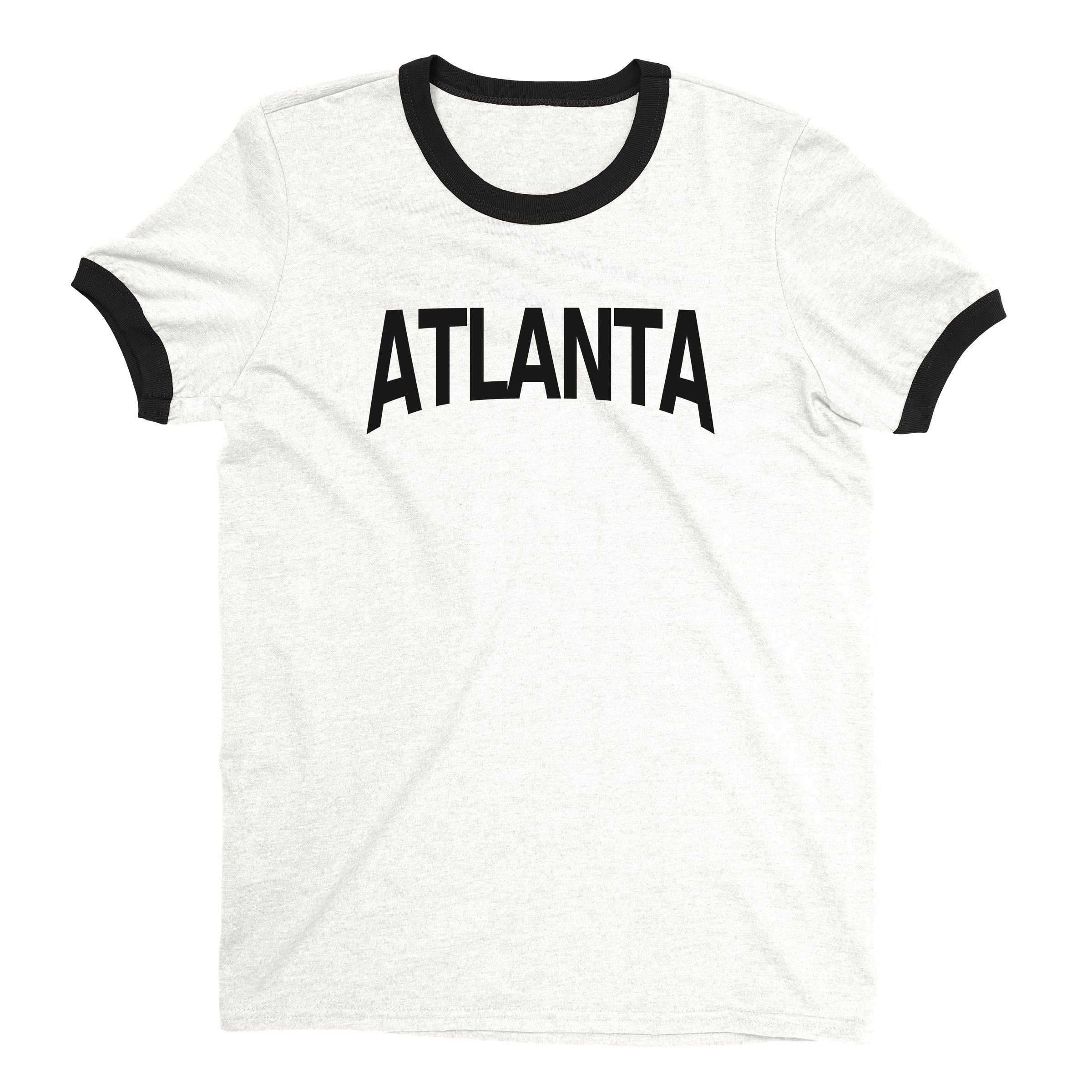 Atlanta Ringer Tee — White