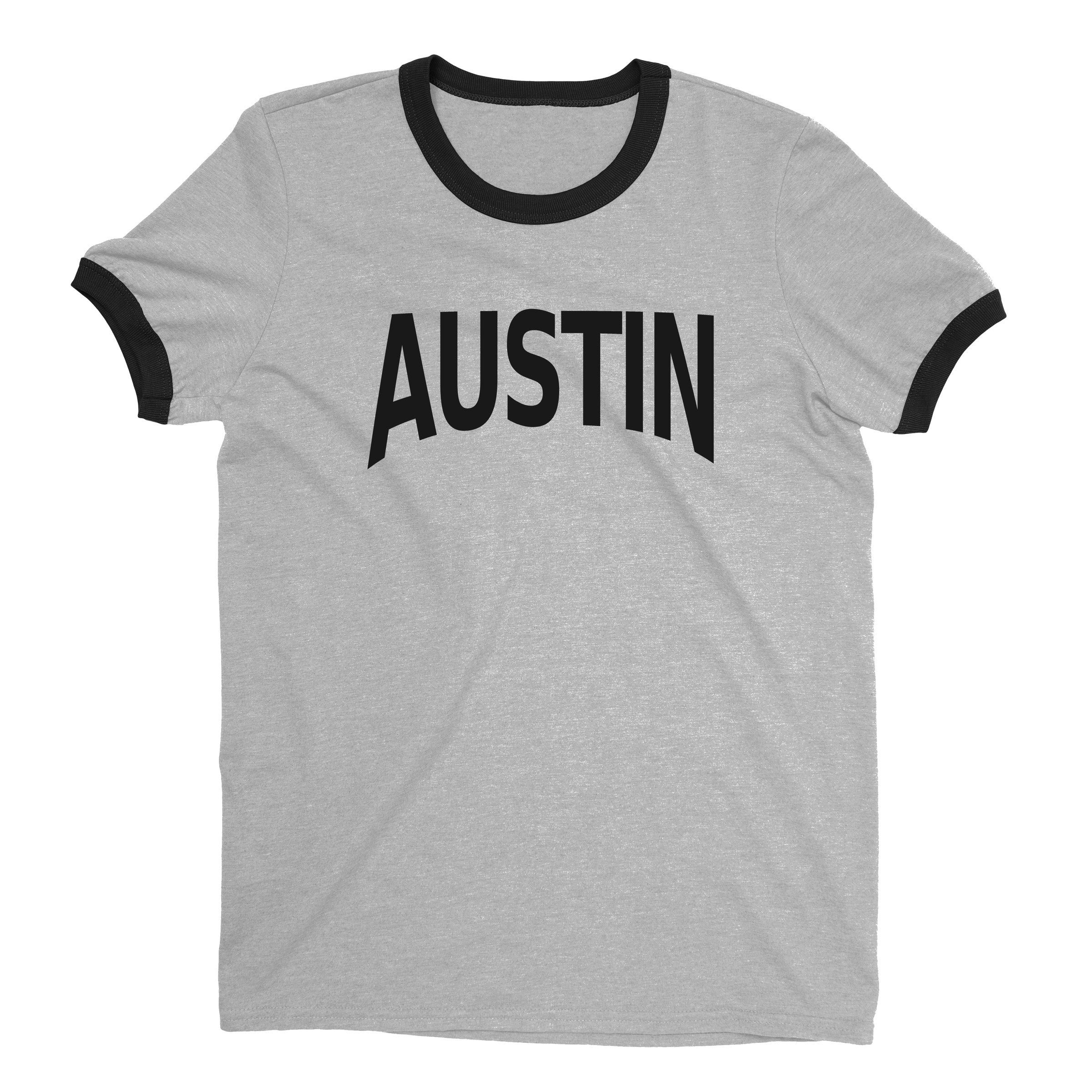 Austin Ringer Tee — Heather Gray