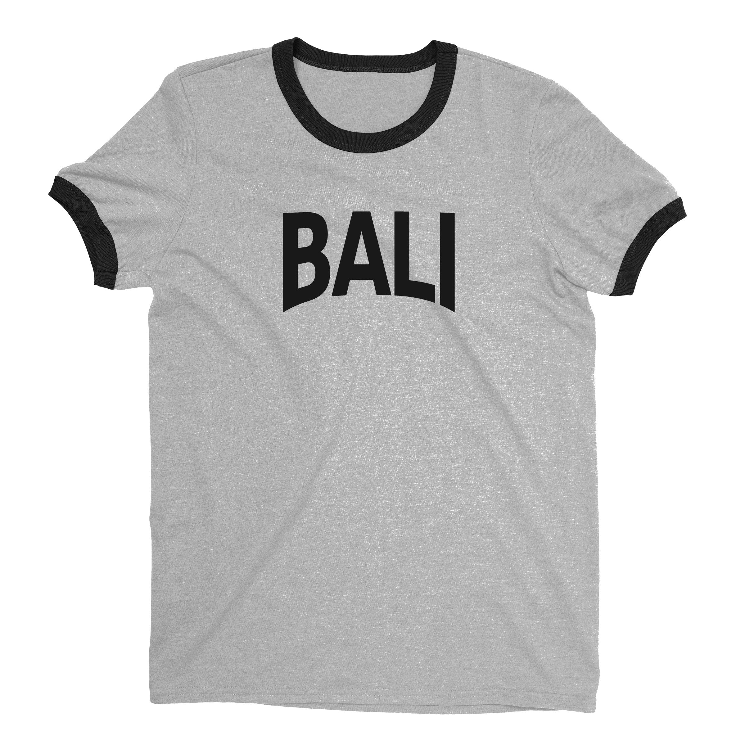 Bali Ringer Tee — Heather Gray