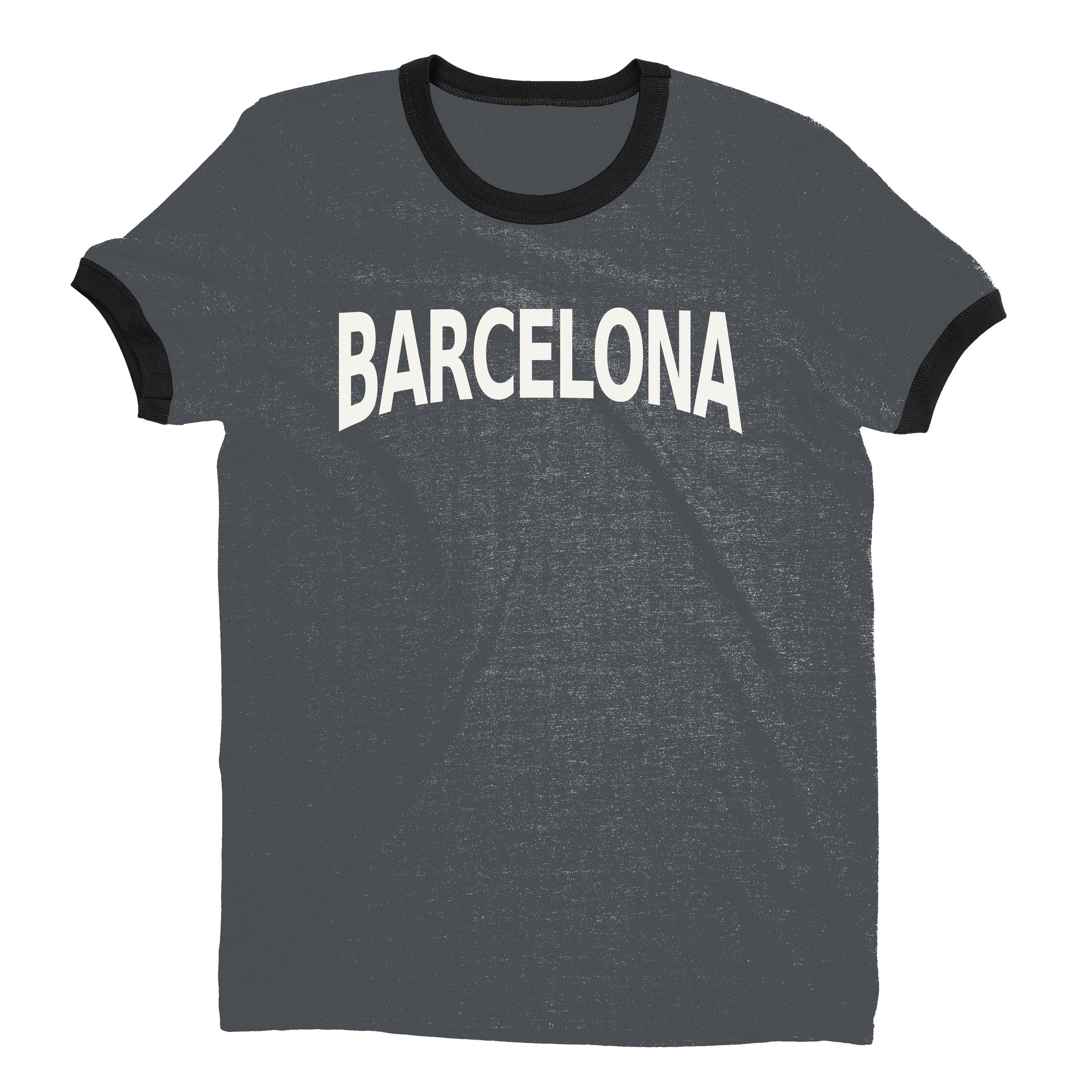 Barcelona Ringer Tee — Dark Heather