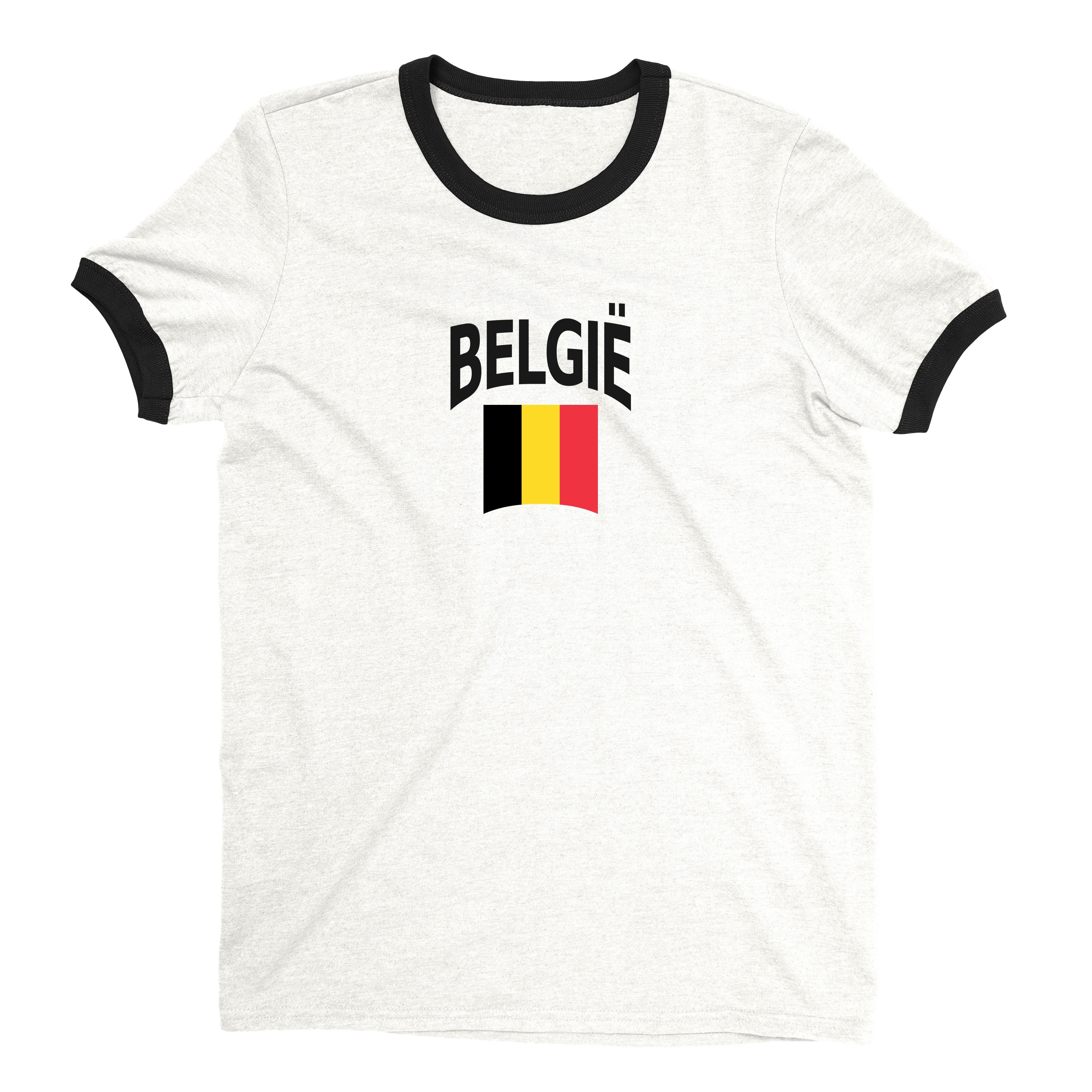 Belgium World Cup Ringer Tee Unisex T-Shirt -- NYC Factory