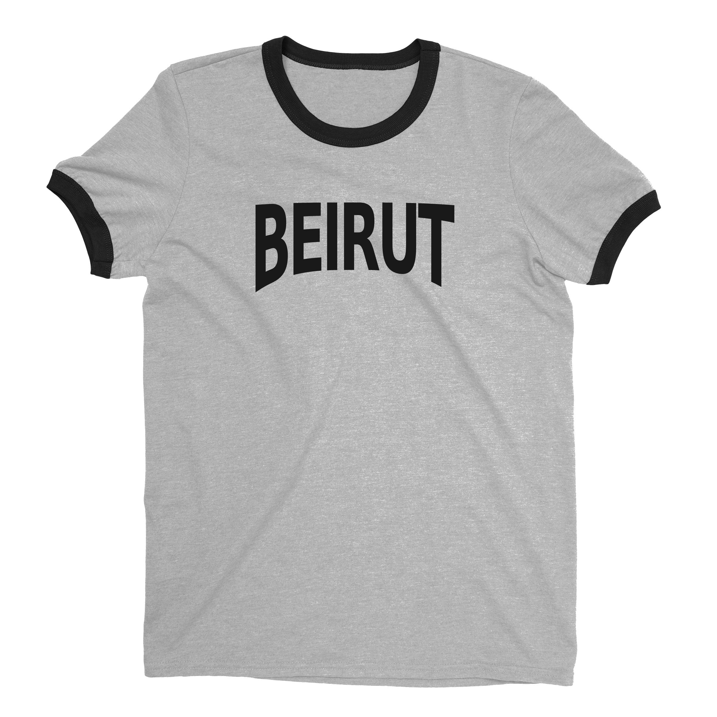 Beirut Ringer Tee — Heather Gray