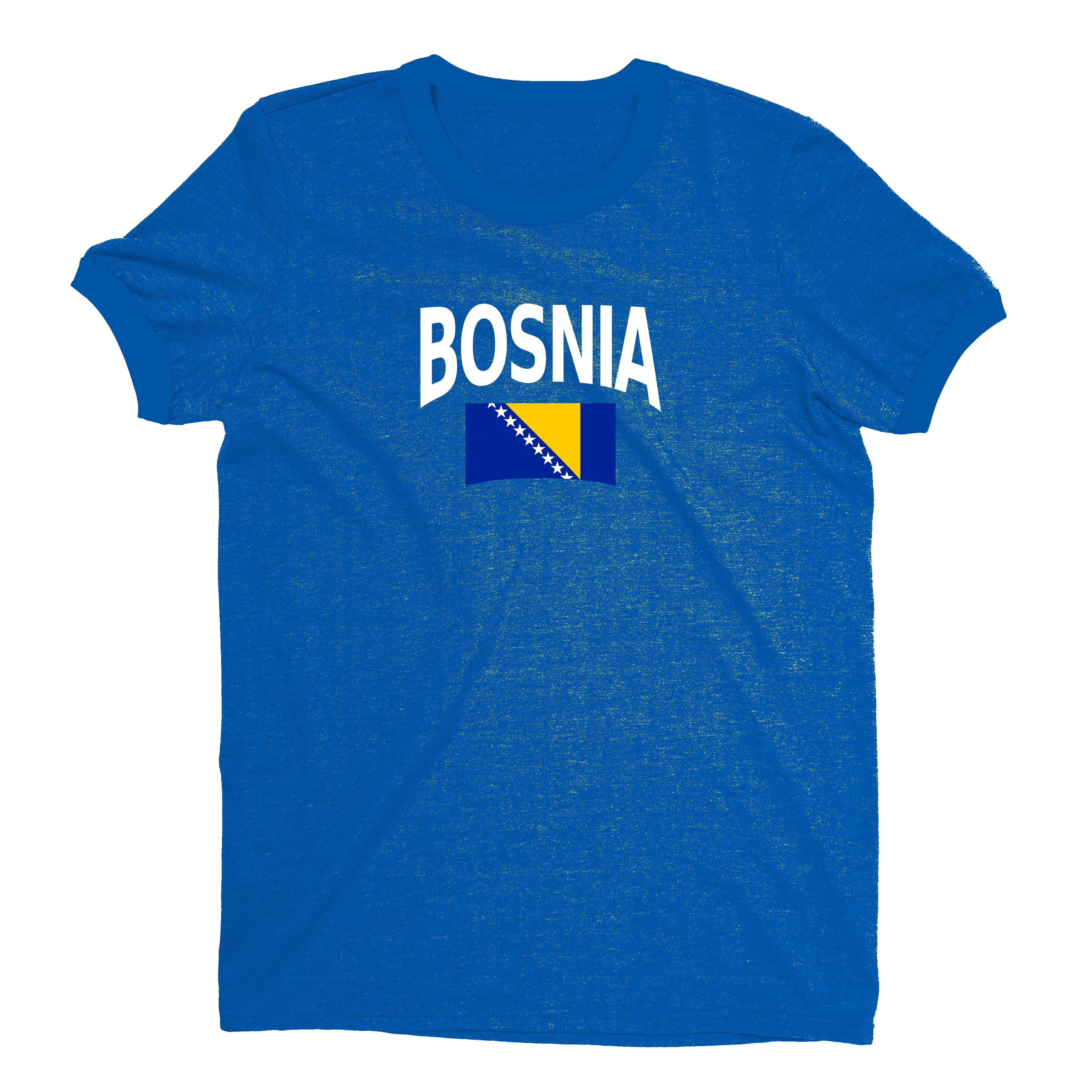 Bosnia and Herzegovina World Cup Plain Tee Unisex T-Shirt -- NYC Factory - Royal Blue