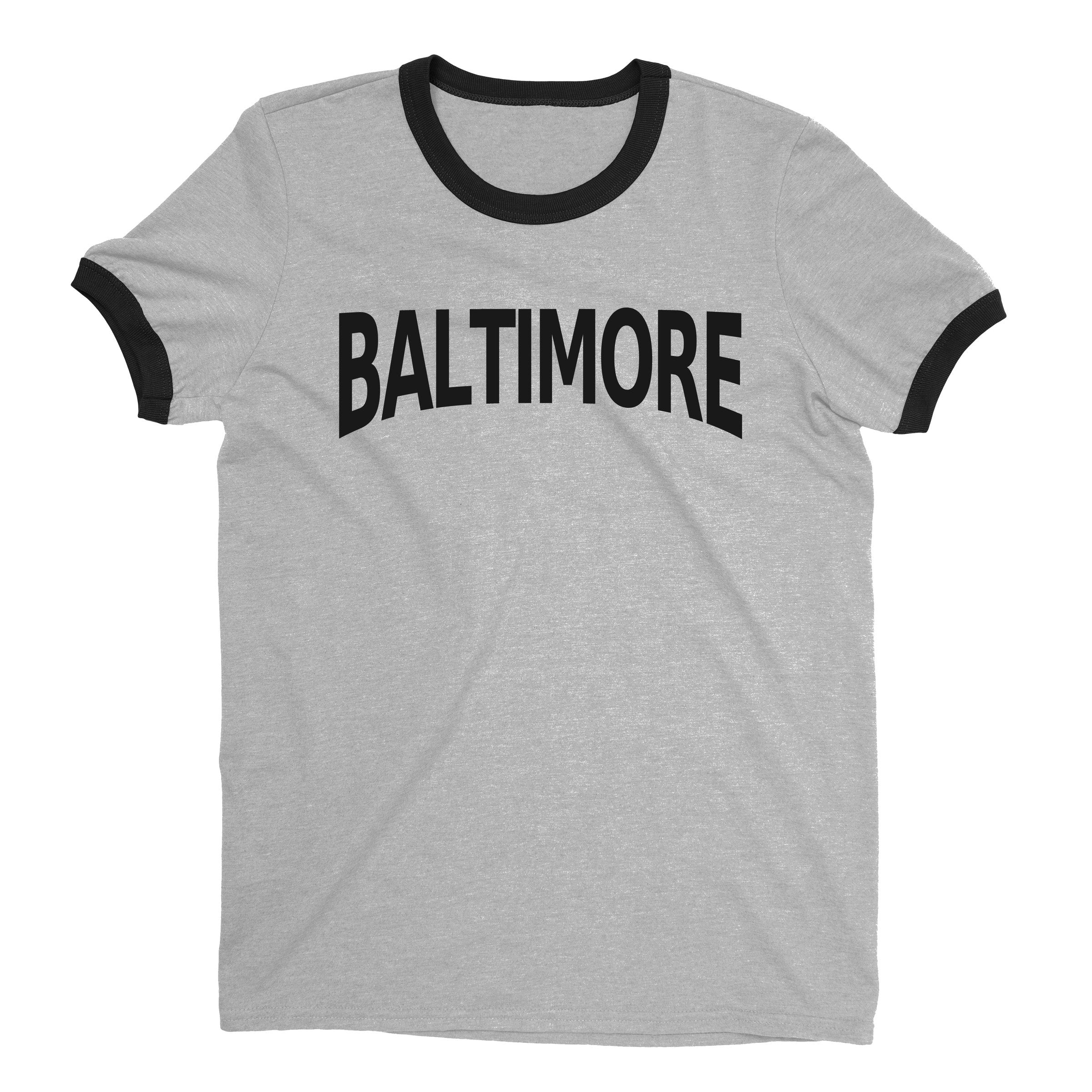 Baltimore Ringer Tee — Heather Gray