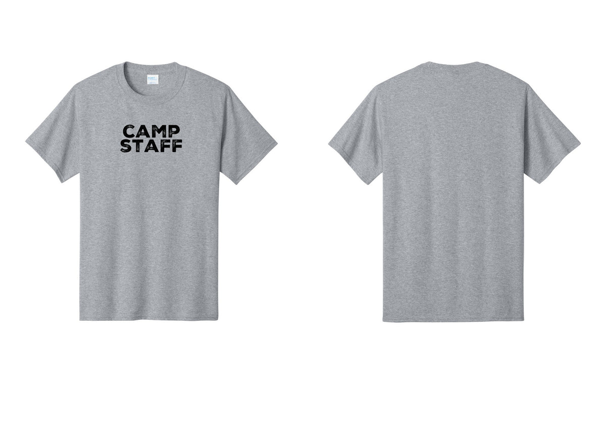 NYC Factory Unisex Camp Staff Charcoal T-Shirt - Front Only - Athletic Heather