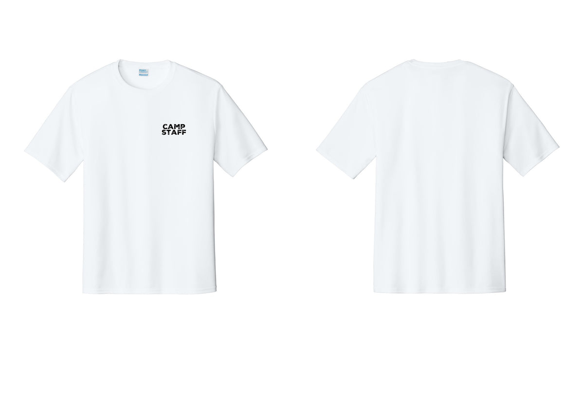 NYC Factory Camp Staff Performance T-Shirt (Rustic) - Chest Only - White